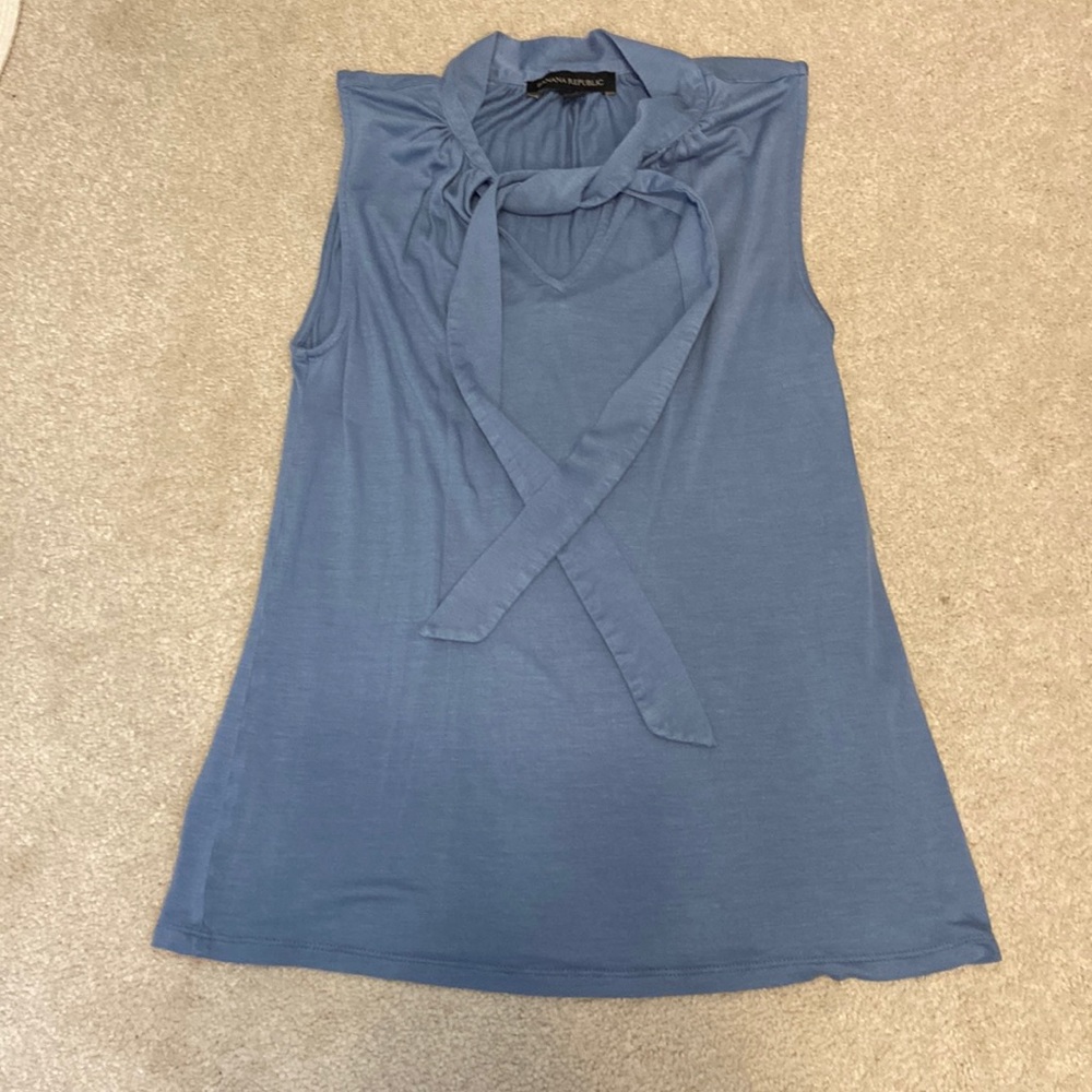 Banana Republic Tie Neck Top